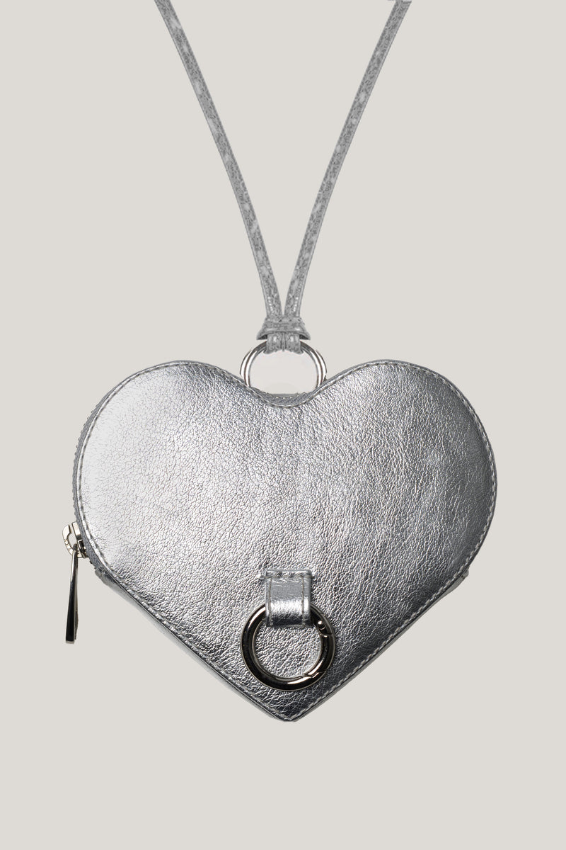 Amor Neck Wallet Silver – Safsafu