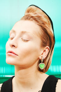 Pack Limelight Neon Green Earrings + Limelight Neon Green Necklace