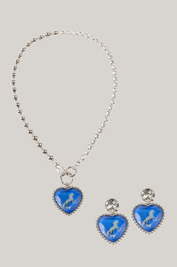 Pack Blue BFF Earrings + Blue BFF Necklace