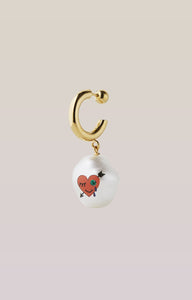 safsafu HEART COTTON CANDY EARRING Safsafu