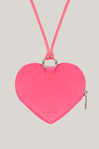 Amor Neck Wallet Neon Pink
