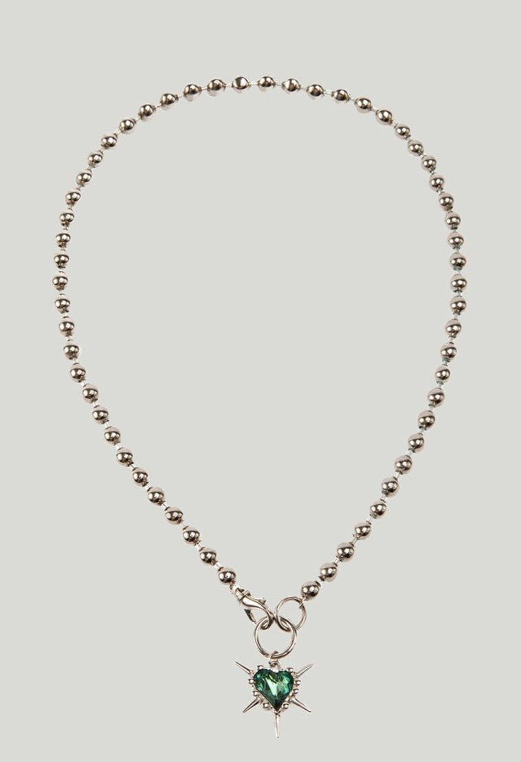 SAFSAFU ネックレスハートグリーンカナダ SAFSAFU ネックレスハートグリーンカナダ